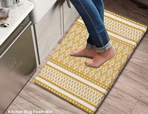 Anti-Fatigue Cotton Woven Standing Cushioned Kitchen Bath Mats Rugs 18''x30'' - Picture 1 of 56