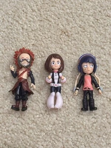 Lot Of 3, My Hero Academia Mini Figure Statue Kirishima, Ochaco Uraraka, & Kyoka - Picture 1 of 6