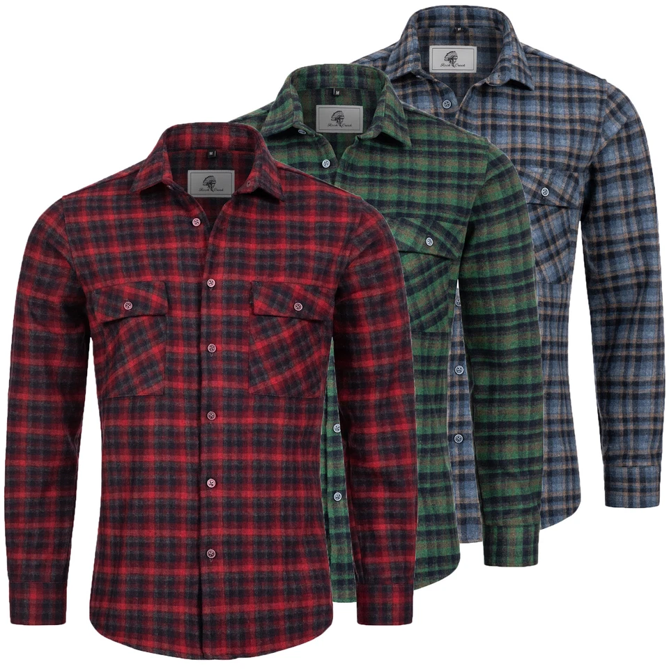 Rock Creek Herren Karohemd Flanellhemd Holzfällerhemd Herren Hemd Kariert H-250  - Bild 1 von 1