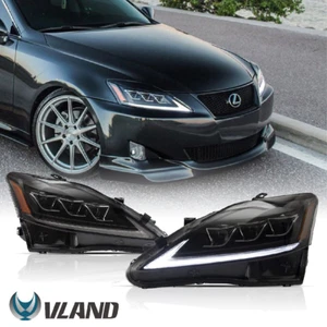Faros proyectores LED VLAND para Lexus IS250 IS350 ISF 2006-2013 con secuencial - Imagen 1 de 15