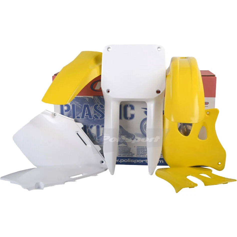 POLISPORT  PLASTIC BODY KIT YELLOW Suzuki RM250 1996-1998 Suzuki RM125 1996-1998 Foto 1 de 1