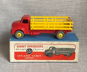 Camión de colección c1950 Dinky Supertoys no.531 Leyland Comet con caja original - Imagen 1 de 22
