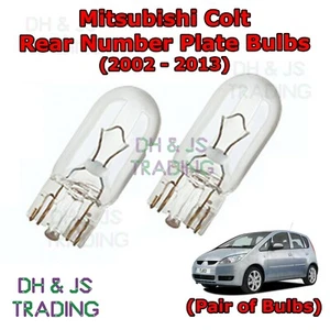For Mitsubishi Colt Rear Number Plate Bulbs Reg Bulb Light Lights MK2 (02-13) - Picture 1 of 1