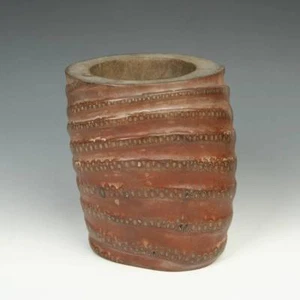 CHINESE SCHOLAR'S TREASURES STUDY ORGANIC BAMBOO CALLIGRAPHY BRUSH POT CHINA - Picture 1 of 5