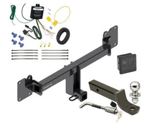 Trailer Tow Hitch For 22-25 Jaguar F-Pace Deluxe Package Wiring 2" Ball and Lock - Picture 1 of 5
