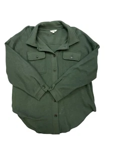 Terra & Sky Übergröße grün Fleece zwei Taschen Shacket Shirt Jacke Größe 0X / 14W - Bild 1 von 6