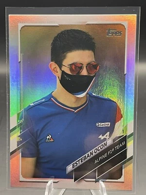 Esteban Ocon 2021 Topps Formula 1 F1 Sparkle Foil Rainbow Silver #31 Alpine - Image 1 of 4