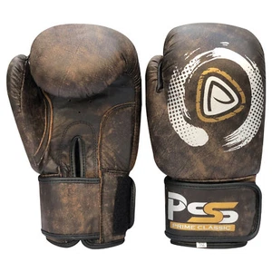 Guantoni da boxe in pelle KickBoxing MMA Muay Thai allenamento combattimento sparring - Foto 1 di 6