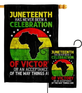 Bandera de jardín afroamericana Victoria historia negra Juneteenth bandera decorativa - Imagen 1 de 19