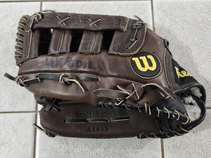 Wilson Staff Series A1853 13" Baseball Glove Dark Brown Leather LHT - Picture 1 of 14