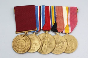 Medaglia 5 posti US Navy seconda guerra mondiale - Nominata e datata 1945. YMU1079 - Foto 1 di 8