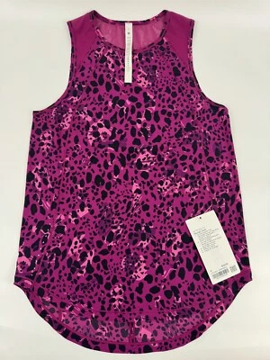 Regata feminina Lululemon Sculpt tamanho 6 leopardo magenta LW1CSLS - Imagem 1 de 4