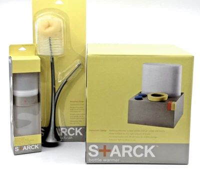 New PHILIPPE STARCK Designer BABY BOTTLE Cleaning Brush BOTTLE WARMER Target LOT - Image 1 of 4