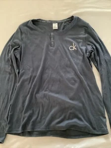 Calvin Klein Womens Blue Lounge/Pyjama Top Size M - Picture 1 of 5