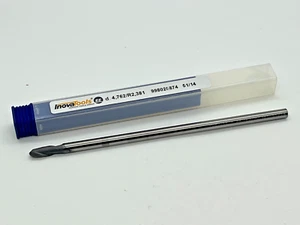 InovaTools Solid Carbide Ball End Mil - 3/16" x 3/16 x 3/4 x 5, 2FL, 998025874 - Picture 1 of 2