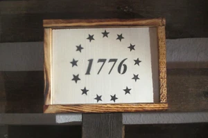 1776 Farmhouse Rustic Looking Wood Sign Wall Decor Made in the USA !! - Picture 1 of 4