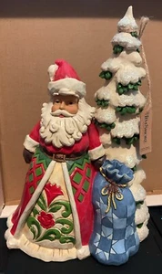 JIM SHORE 'Share Christmas Spirit' Santa With Tree 2020 S608125 NWOB - Picture 1 of 6
