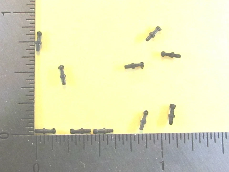 10 BLACK, M0486 HAND RAIL POST FOR MANTUA & TYCO RARE FACTORY ORIGINAL NEW PART - Image 1 of 3