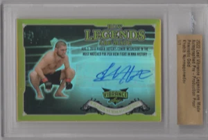 KHABIB NURMAGOMED 2022 HOJA VIBRANCE LEYENDAS ORO PRIZM PROOF AUTOMÁTICO 1/1 UFC - Imagen 1 de 2