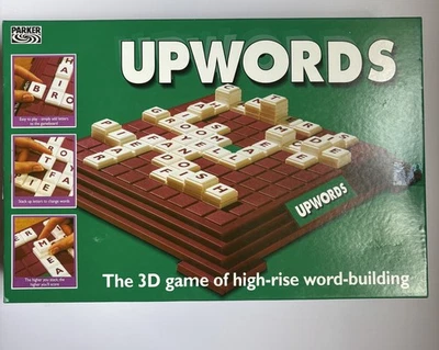 Upwords Board Game The 3D Word Building Game 1996 Edition Vintage 100% Complete - Image 1 of 3