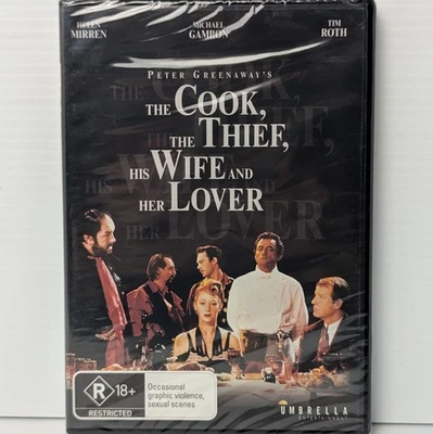 The Cook The Thief His Wife & Her Lover DVD (Umbrella, R18+) New Sealed - image 1 of 4