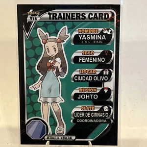 Pokémon TCG: T16 Trainers Card(Yasmina) Spanish Medalla Mineral Johto- NM/Mint - Picture 1 of 2