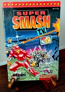 Authentic Super Nintendo SNES Instruction Manual Only Super Smash TV Book - Picture 1 of 2