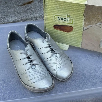 Zapatos Naot Kumara Mujer Talla EU 37 Azul Hielo Cuero Cómodos Informales Oxford 11450 Foto 1 de 4