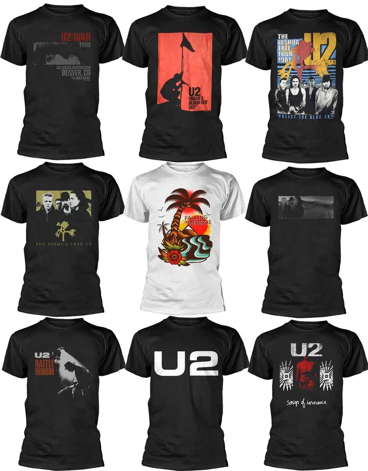 T Shirt U2 Ufficiale Joshua Tree Boy Red Rocks War Boy Band Logo Uomo Nuova - Immagine 1 di 1