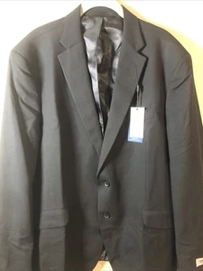 Neu mit Etikett Kenneth Cole Reaction schwarzer flexibler Herrenmantel Blazer Anzugmantel Jacke 46R - Bild 1 von 7