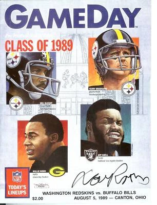 Dan Rooney, Upshaw, Brown, Signed Program, JSA Cert. - Image 1 of 3