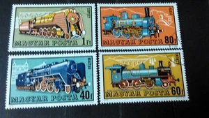 Hungary 1972 4 V Train Rail  Theme Used Stamp - Picture 1 of 1