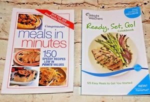 Lot of 2 WEIGHT WATCHERS Cookbook Lose Weight Meals in Minutes Recipes  - Bild 1 von 9