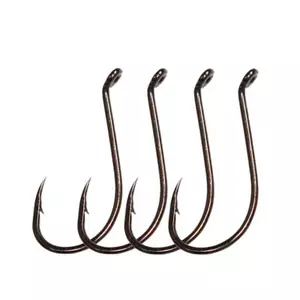 100pcs Octopus Beak Offset Fishing Hooks Froged Sport Circle Hooks Sharp High... - Picture 1 of 7