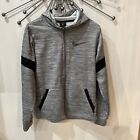 Nike Boy's Dominate Gray Dri-Fit Therma Full-Zip Hoodie Size Xl Sweater
