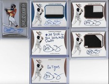 2015 Leaf Trinity CHRISTIN STEWART 2 Color Patch Blue Foil Auto RC 20/25 Tigers