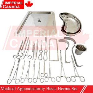 Juego básico de hernia de apendicectomía médica de 38 piezas acero inoxidable de alta calidad DS-1657 - Imagen 1 de 17