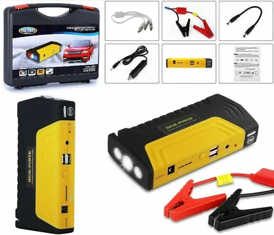 JUMP STARTER AVVIATORE PER AUTO BATTERIA DI EMERGENZA CARICABATTERIA POWER BANK