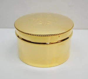 GOLD PLATED CHURCH MONSTRANCE LUNA / HOST/ CUSTODIAL / COMMUNION BOX #188G - Picture 1 of 6