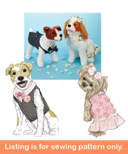 SEWING PATTERN Sew Dog Clothes - Wedding Bride Groom Dress Suit Bridesmaid 7850 - Picture 1 of 3