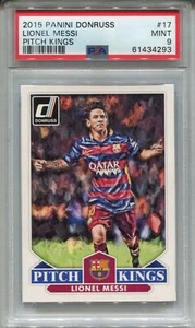 Panini Donruss 2015 Fußballplatz Könige #17 Lionel Messi PSA 9 - Bild 1 von 2