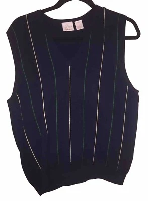 E/P Pro Golf Sweater Vest Large Black or Dark Navy Blue - Image 1 of 4