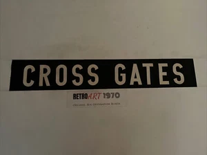 Leeds 3.63 1963 Bus Destination Blind 34” Perfect Gift - Cross Gates - Picture 1 of 12