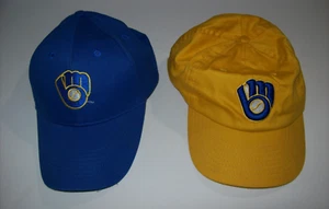 (2) Milwaukee Brewers Baseball Hats, Miller Light Beer Promo - Picture 1 of 24