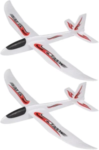 2Pcs Airplane Toys Outdoor Toy 39 Inches Large Throwing Glider Plane T - Picture 1 of 12
