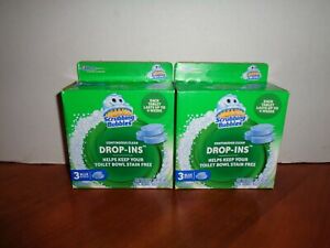 6 Scrubbing Bubbles Vanish Blue Drop In Tablets For Toilet Bowls 2-3 Count Boxes