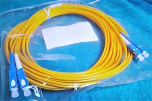 7M (23 ft) Corning SC-SC (UPC) Singlemode Duplex Cable 8.33/125um OFNR 3mm patch - Picture 1 of 8