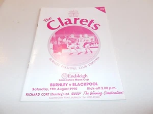 Burnley v Blackpool 90/91 Lancashire Cup - Picture 1 of 1