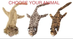 SPOT Ethical Skinneeez JUNGLE CAT Squeaky 23” Dog Cat Flop Toy CHOOSE ANIMAL - Picture 1 of 4
