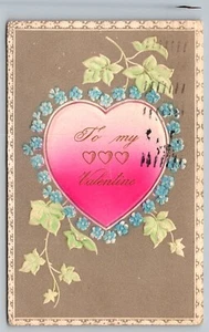 Postcard: Valentine, Novelty, Art, Embossed, Posted in 1908 - Picture 1 of 2